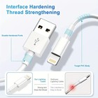 3pack Usb Data Fast Charger Cable Cord For Apple Iphone 5 6 7 8 X 11 12 13 Max