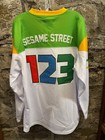 Sesame Street Hockey Jersey Elmo Cookie Monster Headgear Classics Free Shipping
