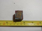 Vintage Letterpress Printing Block M   M Thrift Stamp Advertising