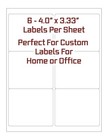 150 Beer Bottle Labels Blank 4 X 3 33 Laser   Ink Jet Printer Stickers Home Brew