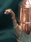 Vintage 800 Silver Figural Coffee Chocolate Pot With Eagle Head Spout