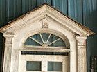 Complete Antique Entry Way Surround 2 Pane Door 5 Lite Arched Transom 68-24e