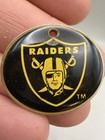 2 Vintage Oakland Raiders Metal Key Chain  Nfl Football Helmet Logo Earrings 
