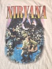 Nirvana Unplugged Beige Unisex T-shirt 100  Cotton Kurt Cobain Nyc Concert Nwt
