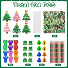 194 Pcs Christmas School Stationery Set Xmas Classrooms Exchange Stationery P   