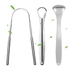3 Pcs Metal Tongue Scraper Tongue Scrapers For Adults Kids Stainless Steel