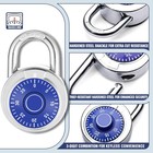 Calidsup Combination Padlock 24 Pack 50 Mm 2 Blue Dial Fixed Dial Different