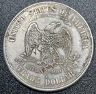 1874 S Trade Silver Dollar  1 Au About Uncirculated Chop Mark