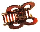 Parcelona France Butterfly Medium Shell Covered Spring Celluloid Hair Claw Clip