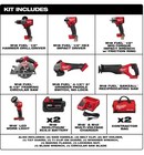 Milwaukee 3697-27 M18 Fuel 7-tool Cordless Combo Kit