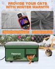Weatherproof Heated Cat House For Outdoor In Winter  Heated Cat Bed Kitty