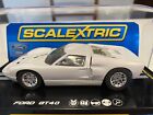 Scalextric C2473 Ford Gt40 Mkll Plain White W lights 1 32 Slot Car New
