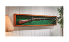 Collector Gun Sword Display Wood Case Wall Mount Storage Rifle Rack W  Glass Lid