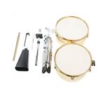 Glarry Timbales Instrument 13 Inch   14 Inch Timbales Drum Set  Strong Durabilit