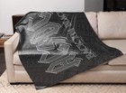 Ac dc - Back In Black Sherpa Fleece Blanket 50  X 60 