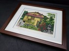 Masao Ido Seitoan Woodblock Print Small Framed Artwork