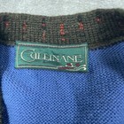 Vintage Cullinane Wool Sweater Vest W  Folk Art Design  Made In Usa S 6090