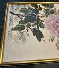 Vintage Chinese Silk Embroidered Framed Artwork Butterflies Flowers Ma Yan   an