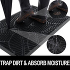 Waterproof Doormat  Sturdy Natural Rubber Front Indoor Mat  Non Slip Door Mat Lo