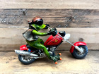 Frog Biker On Motorcycle Resin Figurine 7 5  X 5 