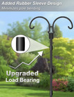 Adjustable Double Shepherds Hooks For Outdoor With Sleeve  92 Inch Heavy Duty Bi