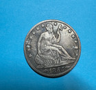 Love Token  1855 Seated Liberty Silver Half Dollar