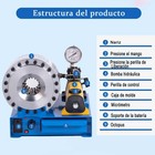High Pressure Hydraulic Hose Crimper Manual Crimping Machine With 8 Sets Dies