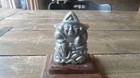 Antique Aluminum Japanese Samurai Warrior Figure 4 25 