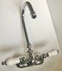 Kingston Brass Vintage Tub Filler Porcelain Lever Handle  Chrome  Cc74t1 Faucet