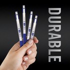 Zebra F-301 Ballpoint Pen Blue Ink Fine 0 7mm Stainless Steel Retractable 2 Pk