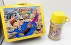 The Flintstones Yellow Metal Lunchbox W  Matching Thermos Bottle Set Hallmark