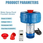 15000 Gph Pond Fountain Aerator 750w -pond Fountain -1hp Floating Aerator Pump