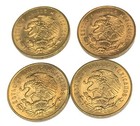   C4536    Mexico   Coins    5 Centavos    Unc     4 Coins All Alike  