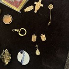 Antique Vintage Collectibles Grandpas Junk Drawer Lot Jewelry Albert Clip  More