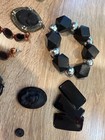 Gorgeous Lot Of Antique  Mourning Cameos   Vintage Jewelry Cameos