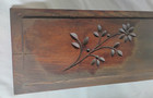 Antique Eastlake Victorian Chip Carved Oak Panel 7 1 4  X 35 1 2 