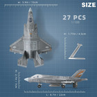 1 72 Scale F-35 Fighter Jet Quick Build Model Kit Plastic Millitary F35 Airplane