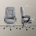 Massage Office Chair  Heated Reclining Desk Chair With Footrest