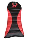 Race Kart Wing Kart Seat Pad With Your Race Number Size Small Red black