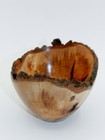 Stunning Handmade Bowl With Natural Edge  Made From Hard Maple Burl    115