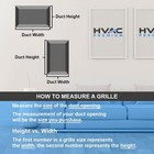 Hvac Premium 25 X 10 Return Air Grille Sidewall Ceiling Vent White