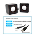 Mini Usb Power Wired Computer Speakers Stereo 3 5mm Jack For Desktop Pc Laptop