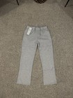 Alo Men   s Gray Sweatpants Pants Size L Drawstring Elastic Waist Logo