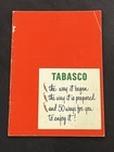 Tabasco Company History   Recipe Book One Drop Works Wonders Mcilhenny 1954 Vtg