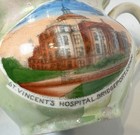 Bridgeport  Connecticut Ct- St Vincent Hospital - Antique Pig  China Cup Mug