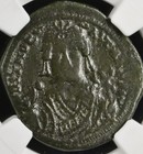 Ancient Byzantine Maurice Tiberius Ngc Graded Vf 582-602ad Follis Genuine Coin