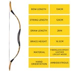 53  Handmade Longbow  Left right Hand Recurve Bow  Traditional Laminated Hunting