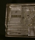 Frank A Weeks Paragon Double Inkstand   Pen Rack Starburst Glass Desk Organizer