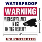 Home Security Alarm Camera System Warning Decal Sticker Lot Of 6 Waterproof