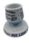 Vintage French Porcelain Match Striker Advertising Cup Caf   Cabarets    Liqueurs